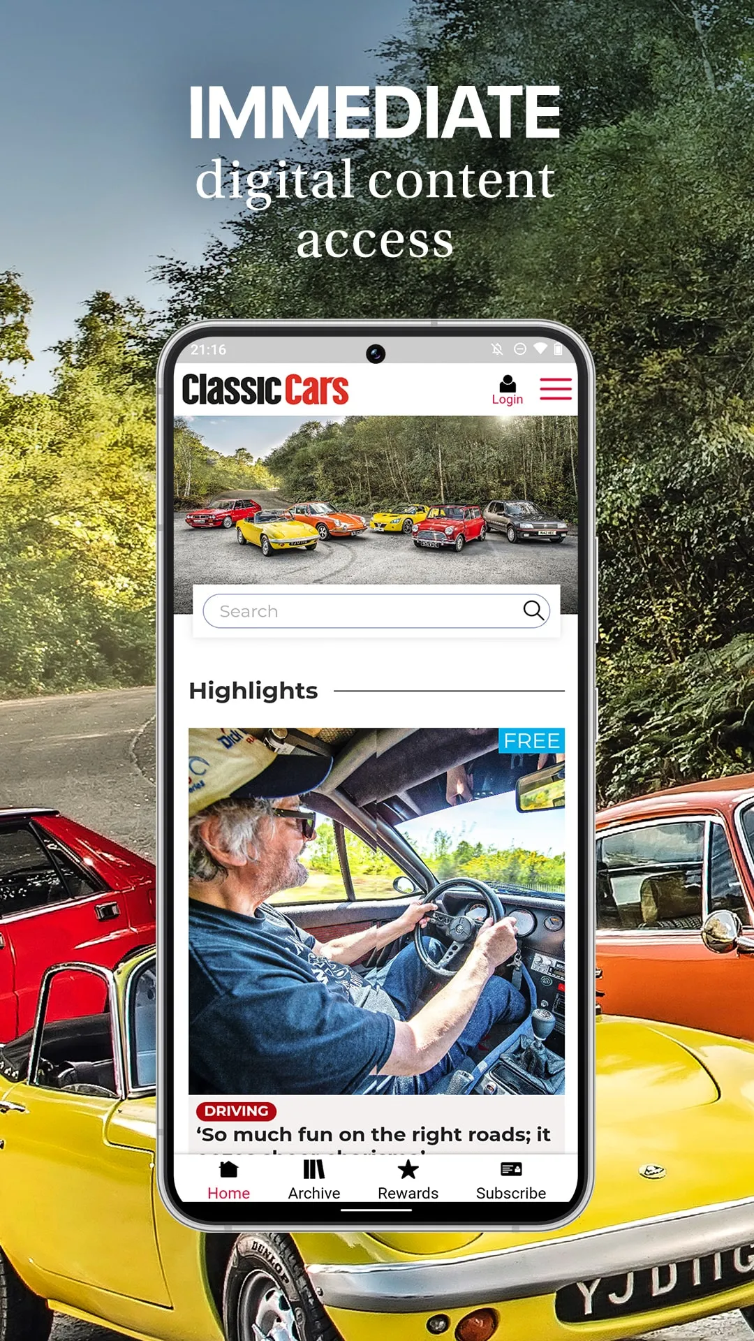 Classic Cars Magazine | Indus Appstore | Screenshot