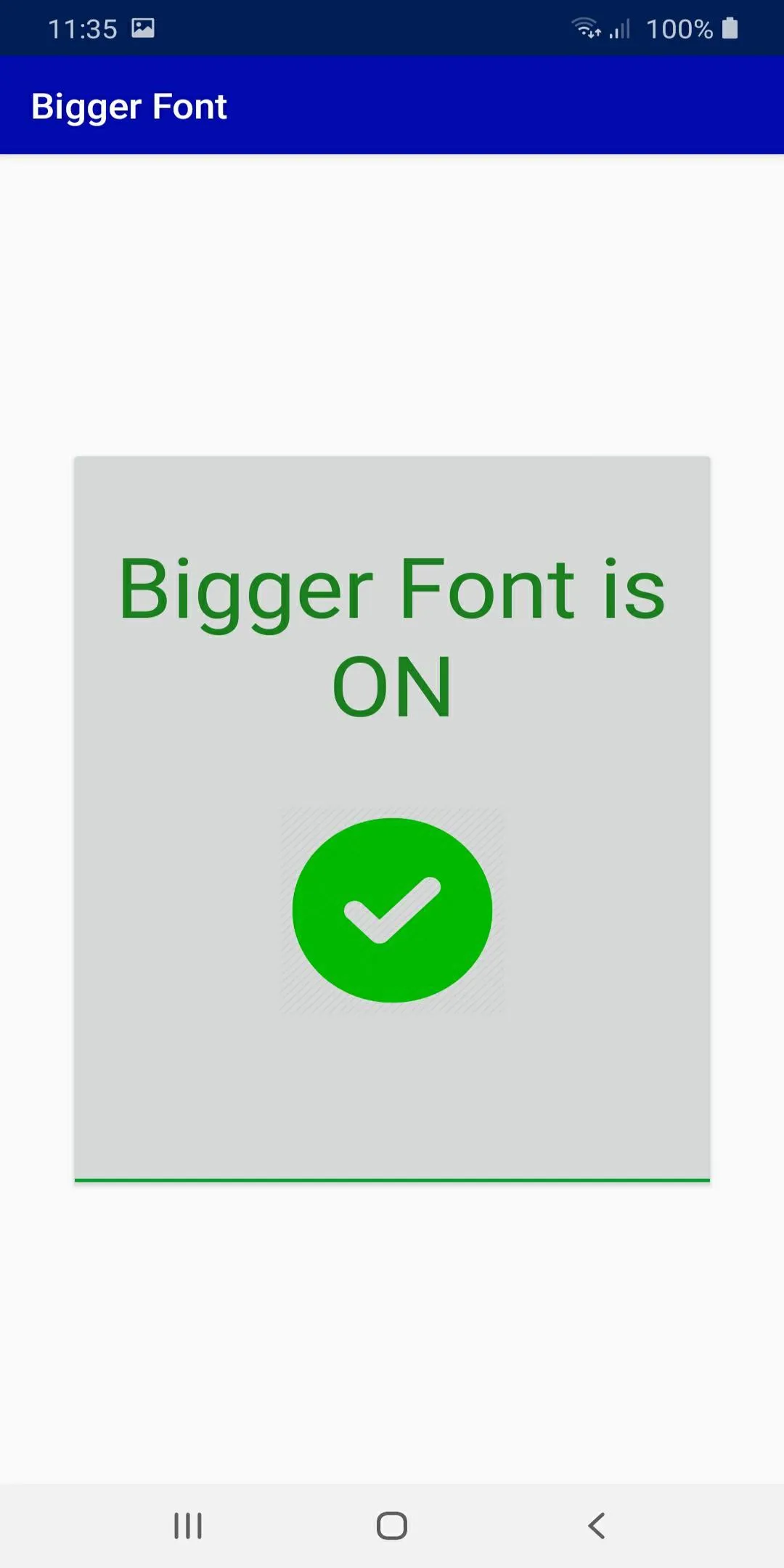 Bigger Font | Indus Appstore | Screenshot