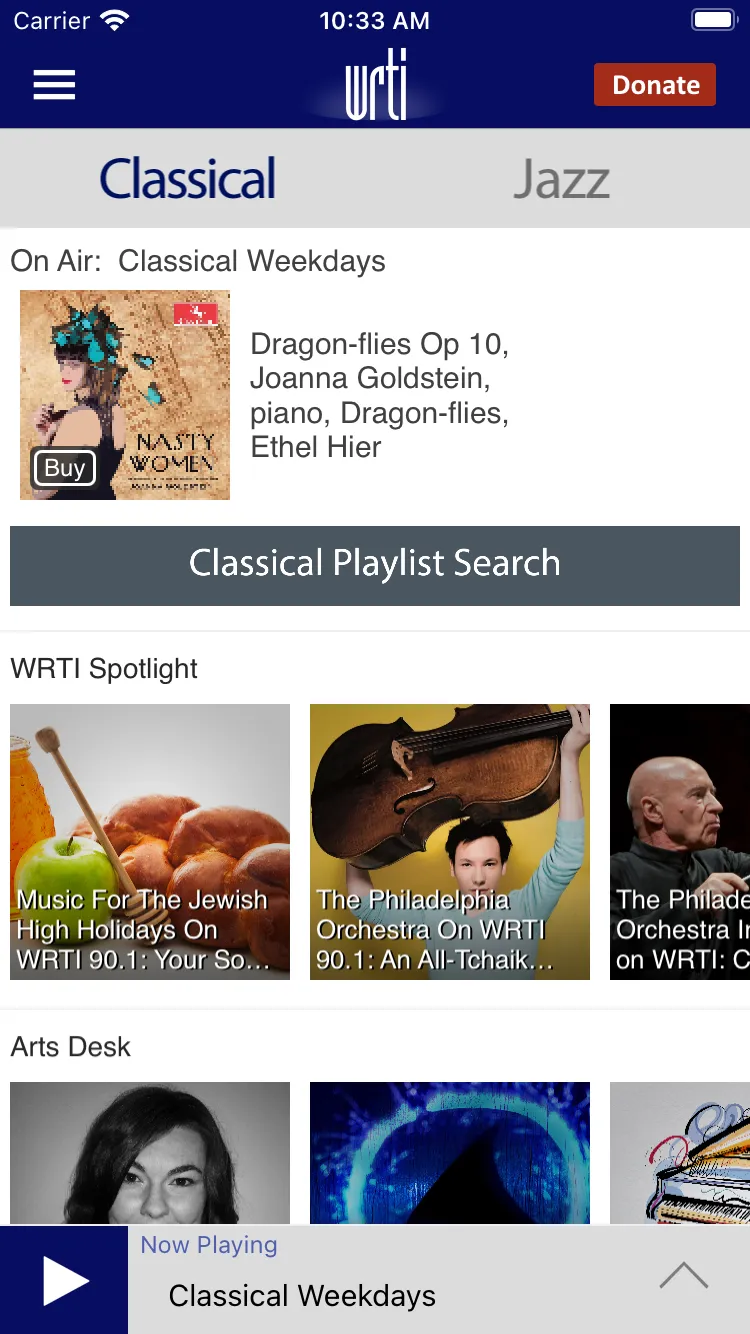 Classical & Jazz Radio WRTI | Indus Appstore | Screenshot