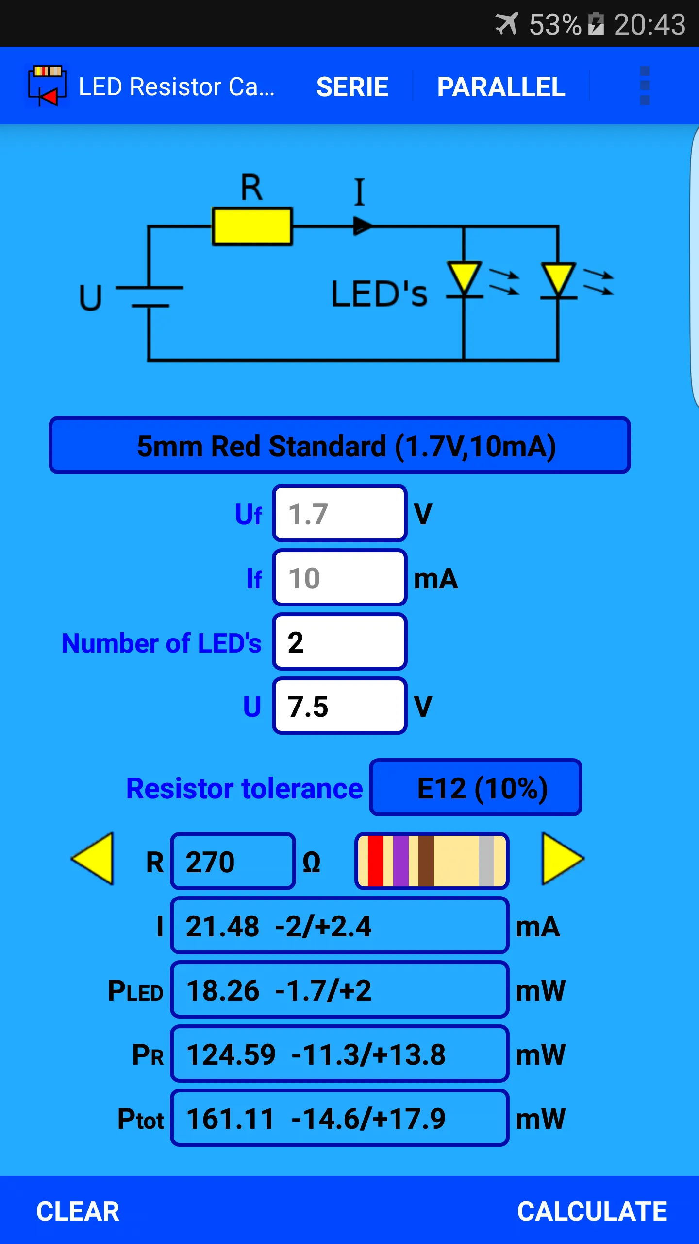 LED Resistor Calculator | Indus Appstore | Screenshot