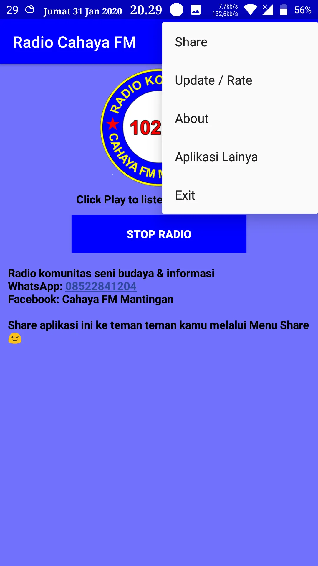 Radio Cahaya FM Mantingan | Indus Appstore | Screenshot