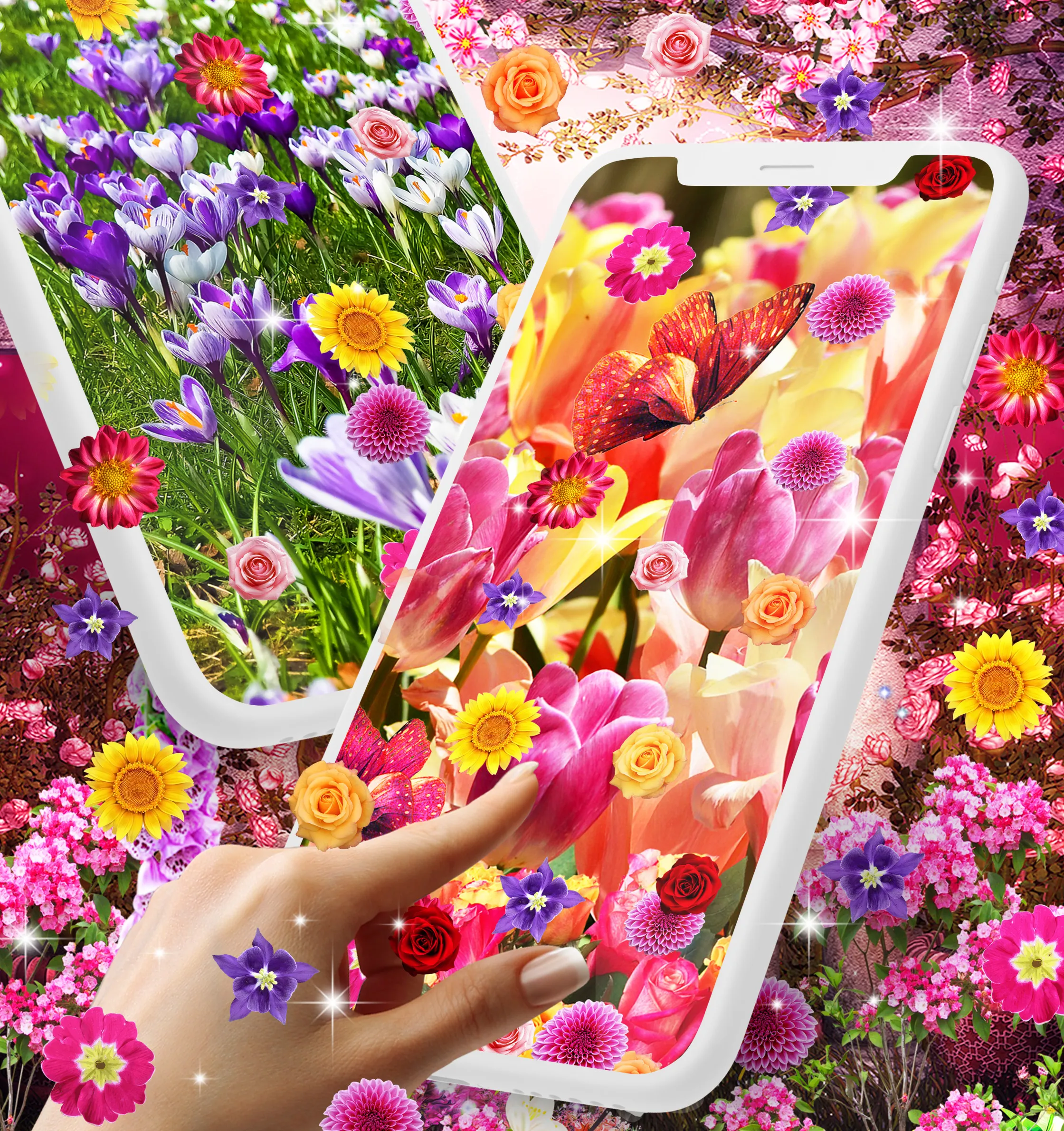 Flower garden live wallpaper | Indus Appstore | Screenshot