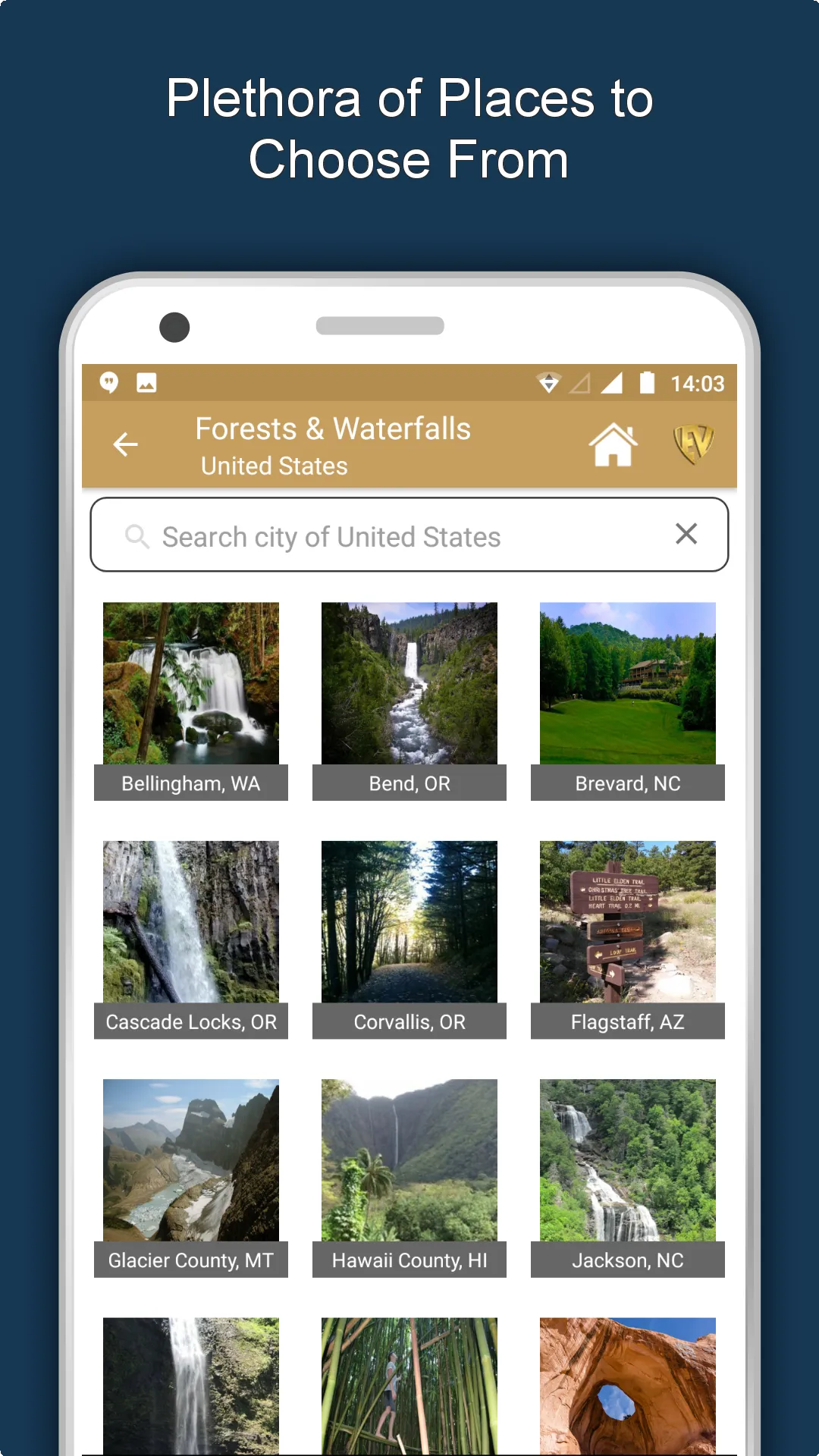 Forests & Waterfalls Travel &  | Indus Appstore | Screenshot