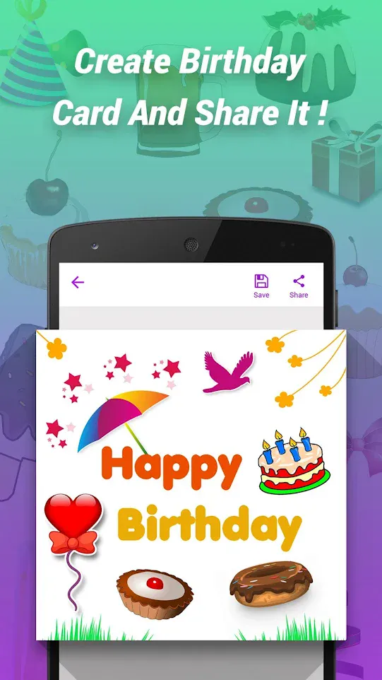 Birthday Card Maker | Indus Appstore | Screenshot