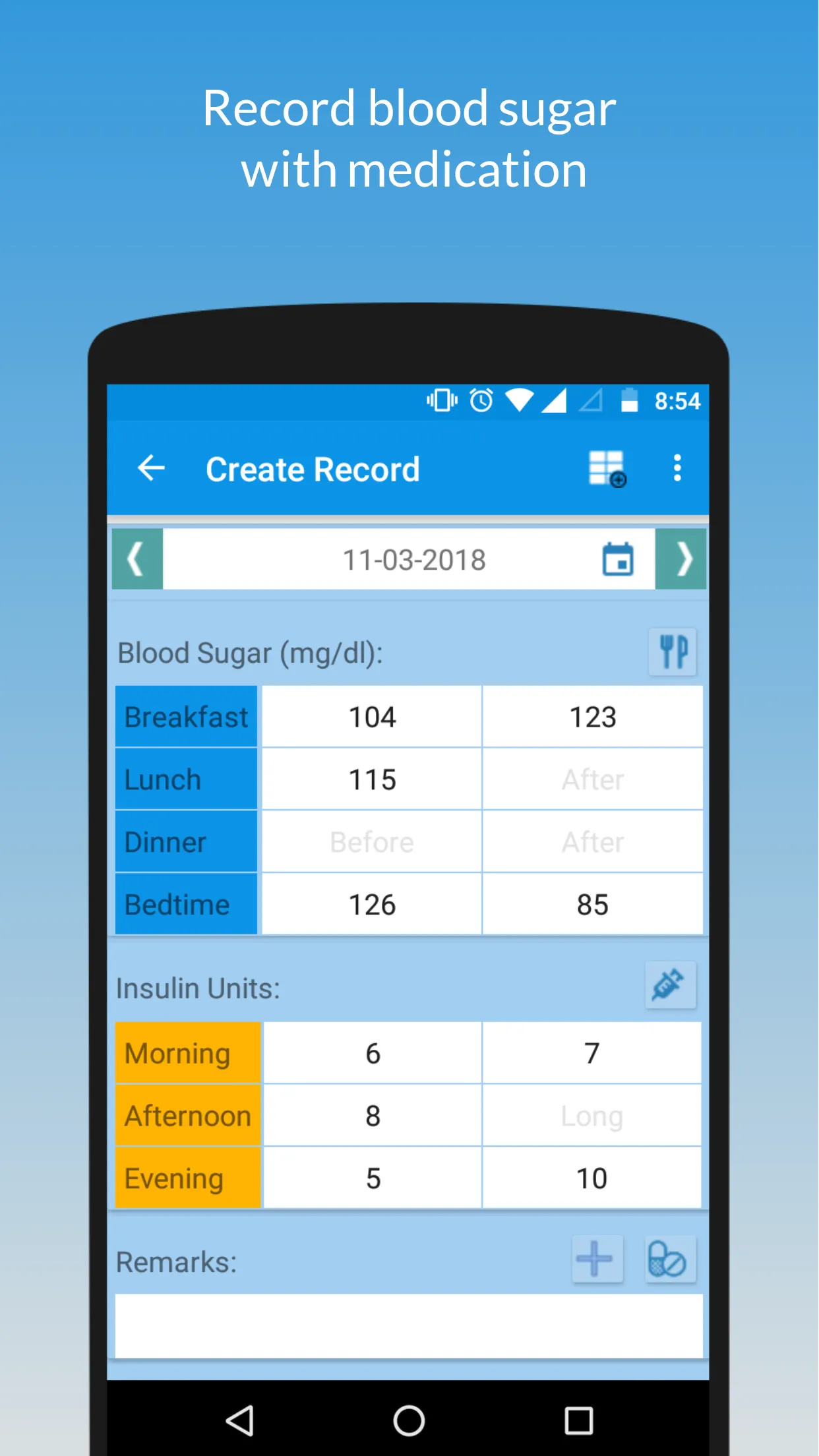 My Sugar Diary-Diabetes App | Indus Appstore | Screenshot