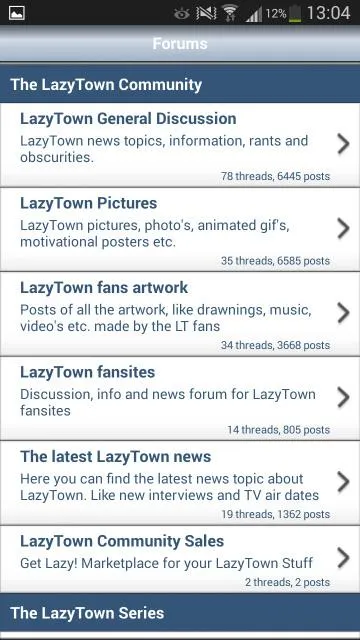 LazyTown Forums | Indus Appstore | Screenshot