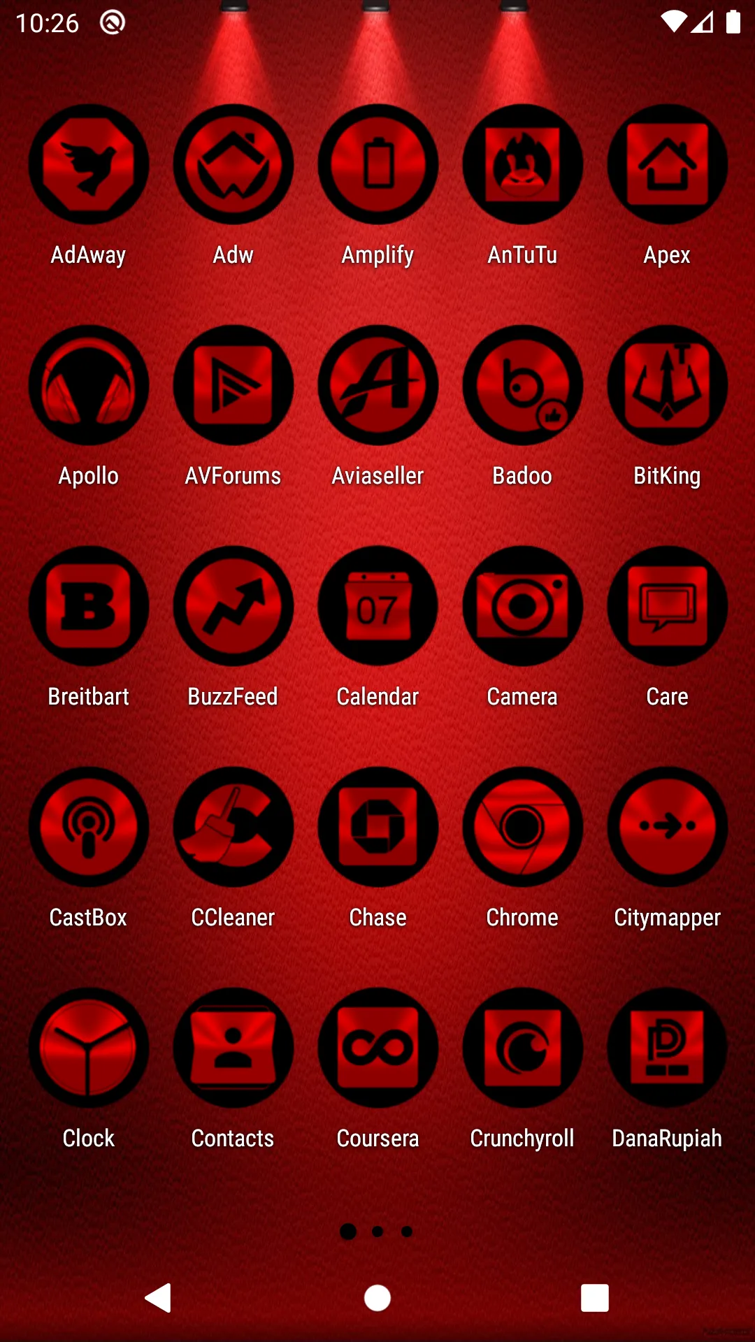 Oreo Red Icon Pack | Indus Appstore | Screenshot