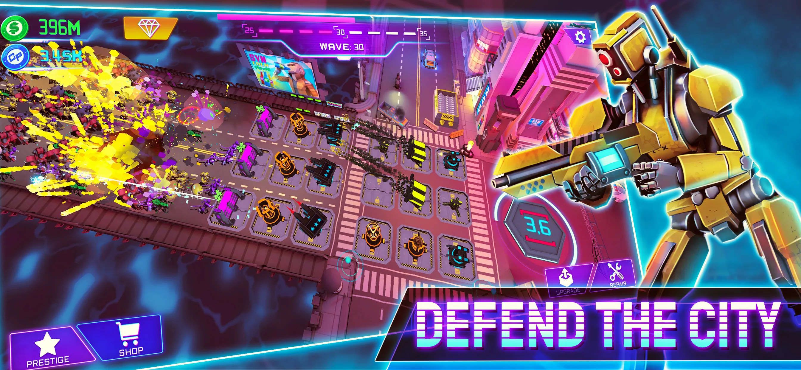 Cyber Fusion Idle Merge Defend | Indus Appstore | Screenshot