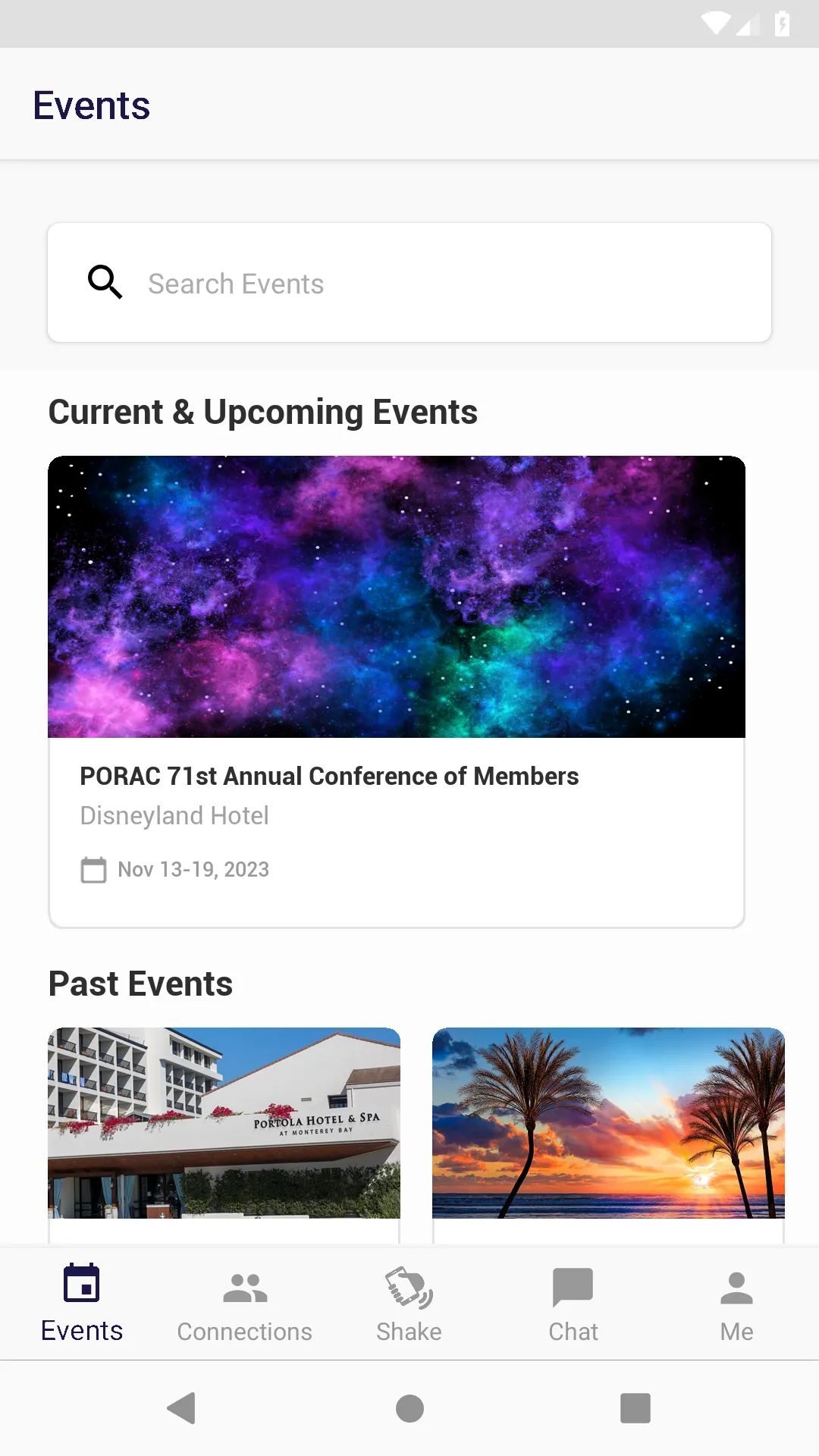 PORAC Events | Indus Appstore | Screenshot