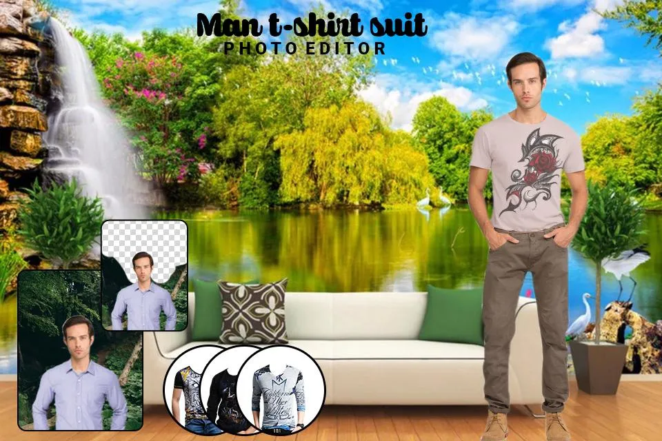 Man T-Shirt Suit Photo Editor | Indus Appstore | Screenshot