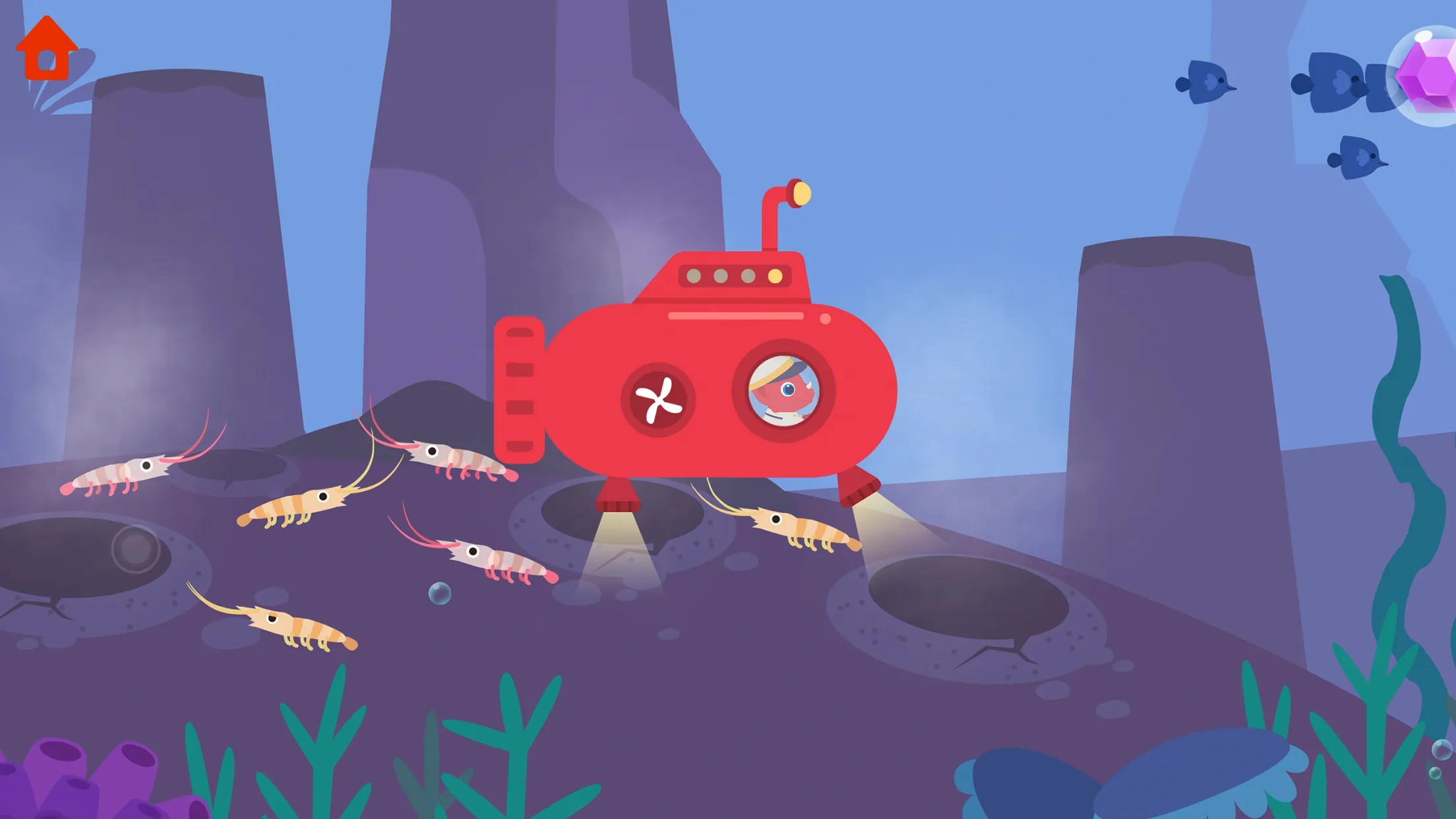 Dinosaur Submarine - for kids | Indus Appstore | Screenshot