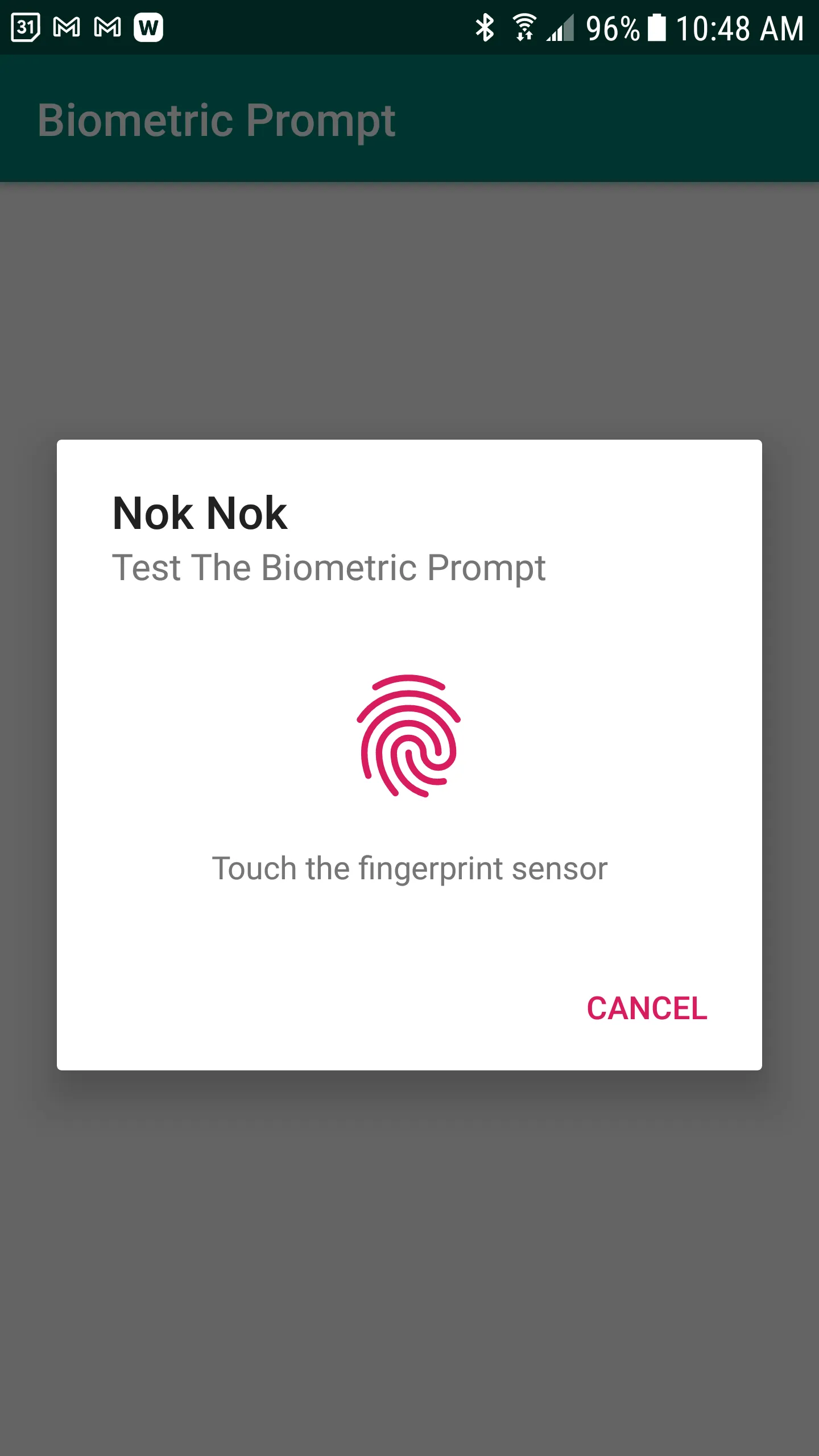 Nok Nok™ Biometric Test | Indus Appstore | Screenshot