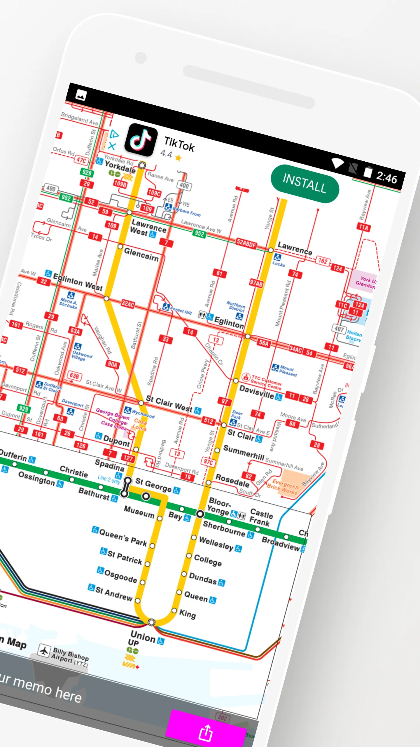 Toronto Bus Subway Map Travel | Indus Appstore | Screenshot