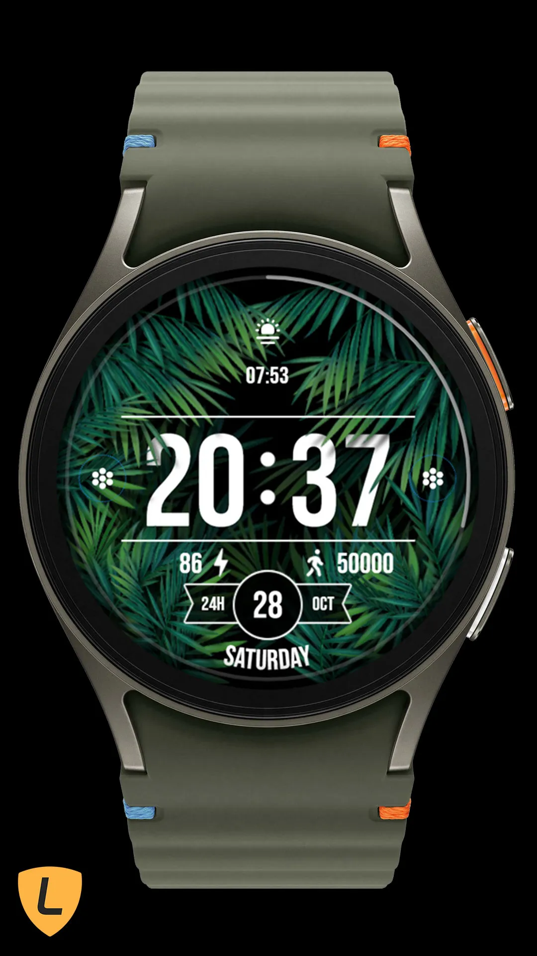 Go Green Watch Face 017 | Indus Appstore | Screenshot