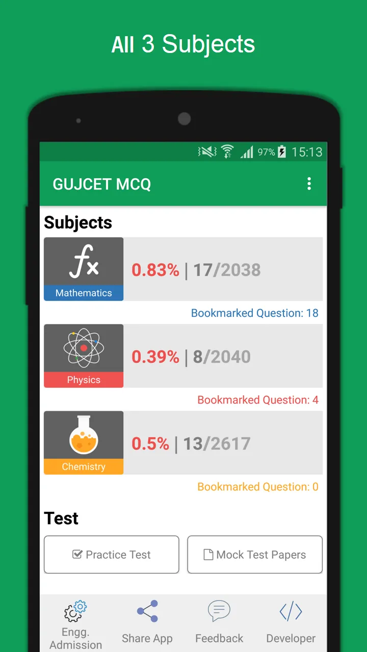 GUJCET MCQ 2024 Group-A | Indus Appstore | Screenshot