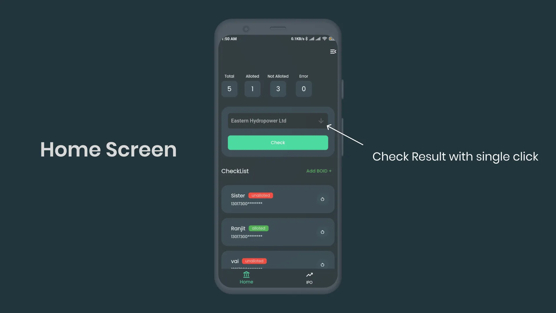 IPO Result - Bulk IPO Checker | Indus Appstore | Screenshot