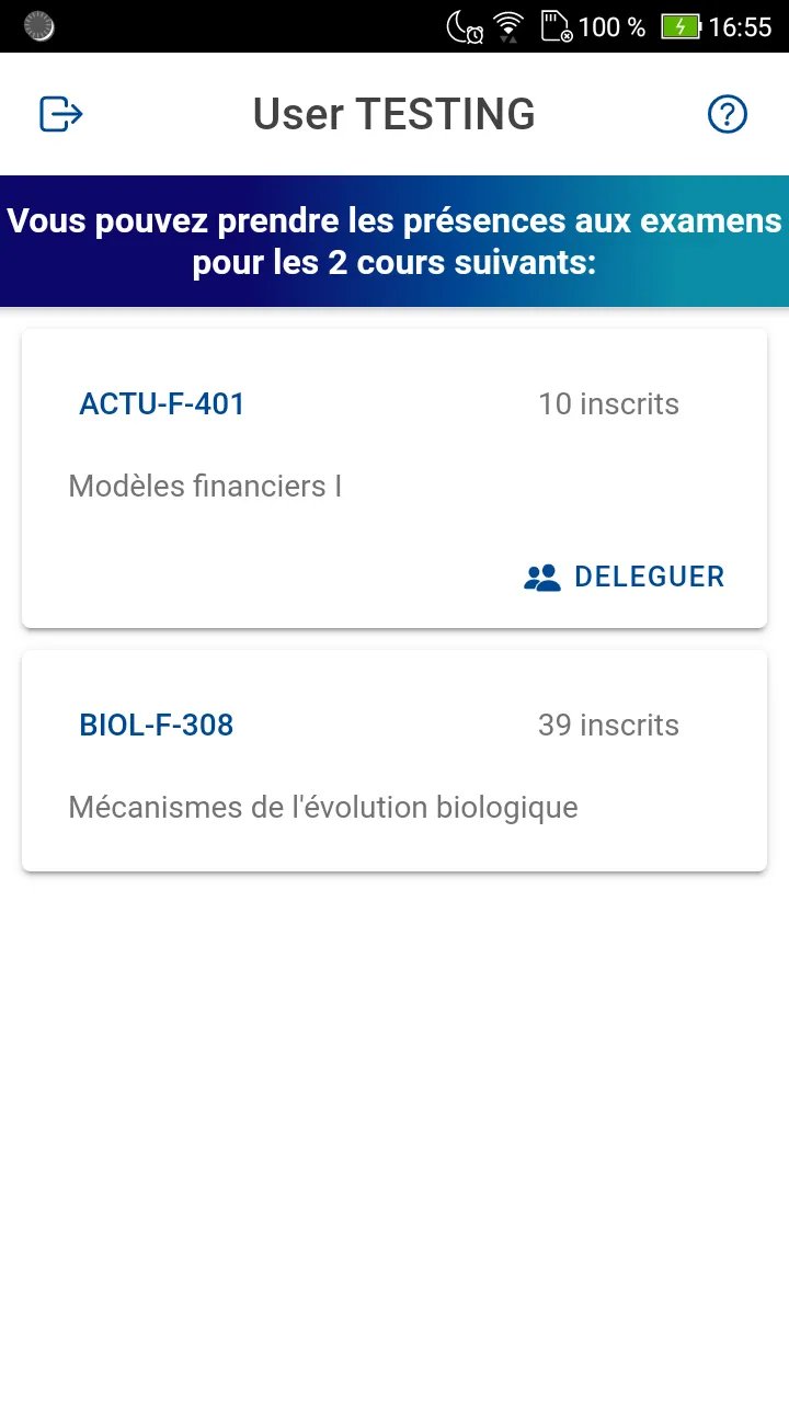 ULB Présences | Indus Appstore | Screenshot