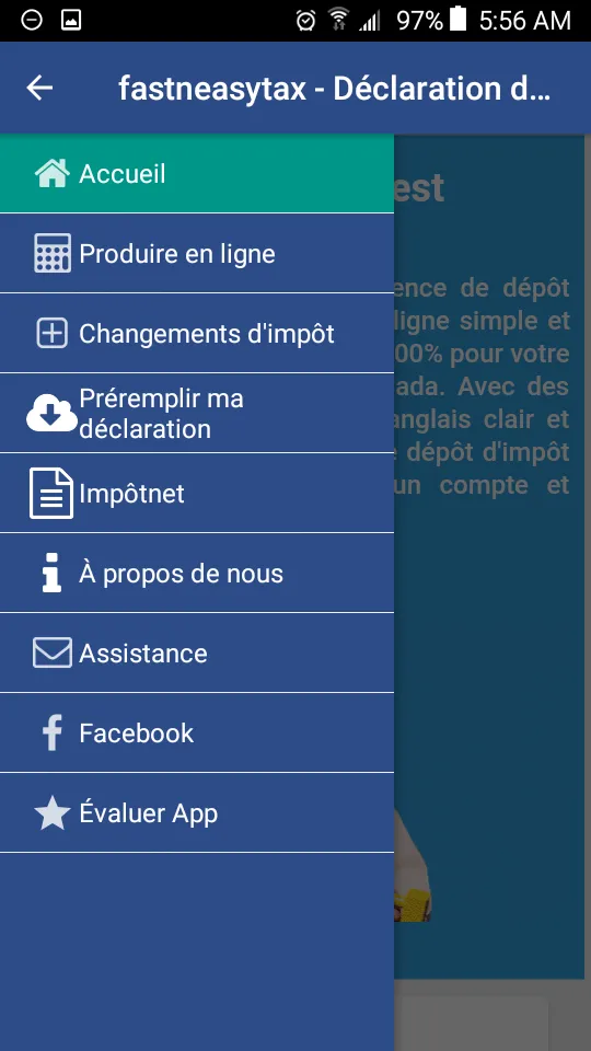 Déclaration d'impôt du Québec | Indus Appstore | Screenshot