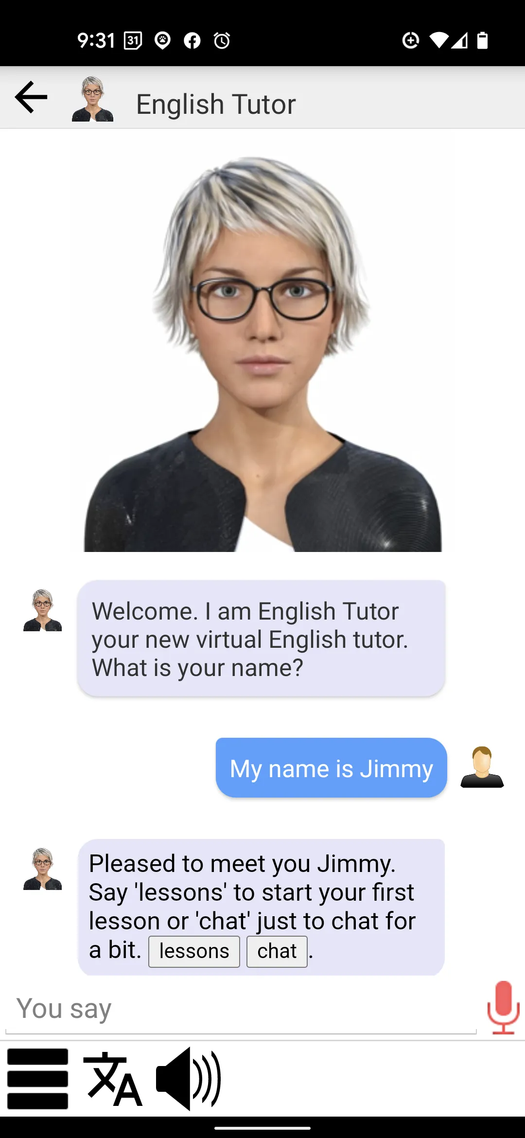 Virtual English Tutor | Indus Appstore | Screenshot