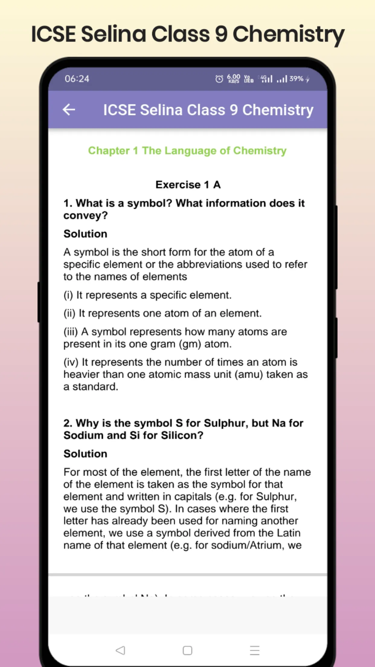 ICSE Selina Class 9 Chemistry | Indus Appstore | Screenshot