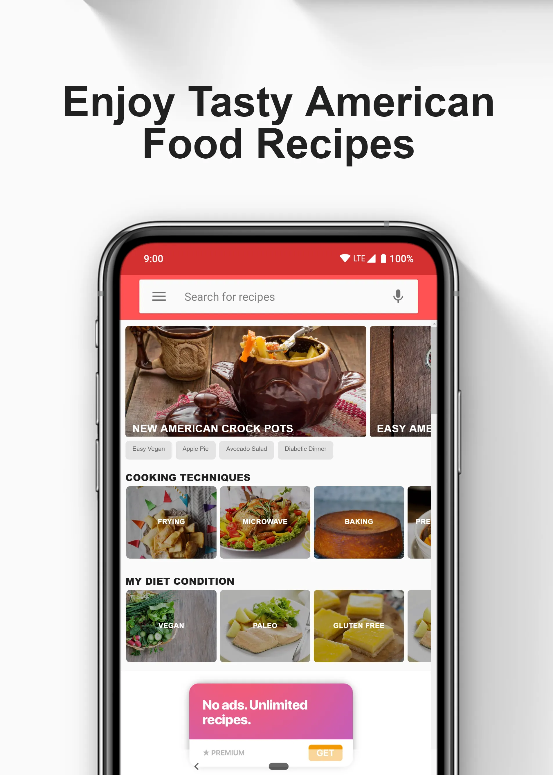 American cookbook | Indus Appstore | Screenshot