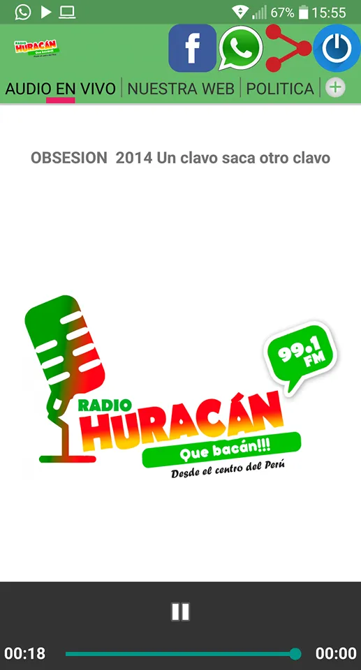 Radio Huracán 101.5FM | Indus Appstore | Screenshot