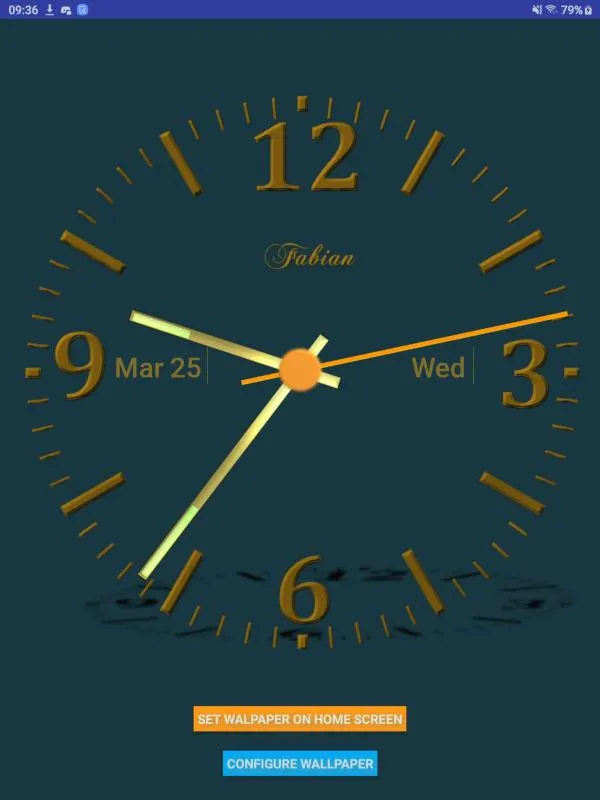 Nice Night Clock Wallpaper | Indus Appstore | Screenshot