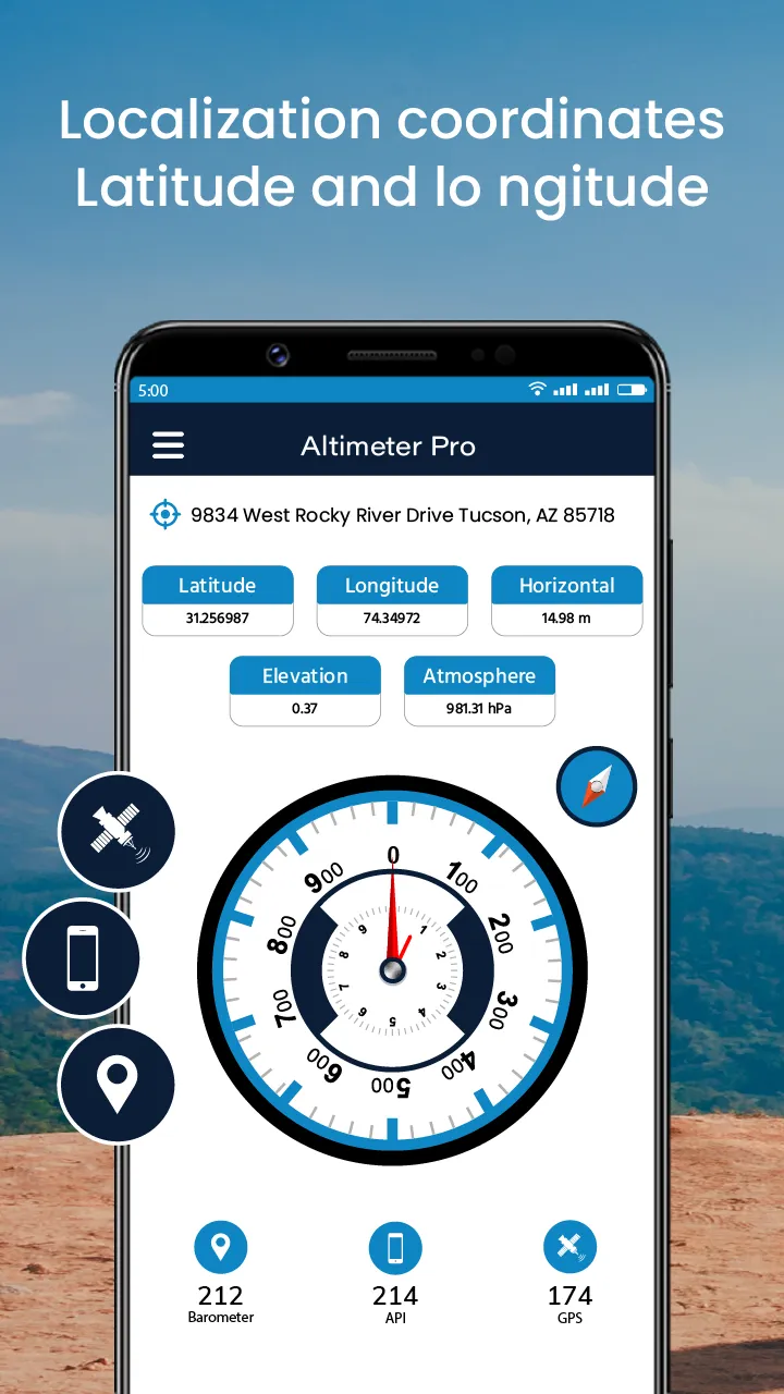 Altimeter Pro & GPS Altitude | Indus Appstore | Screenshot