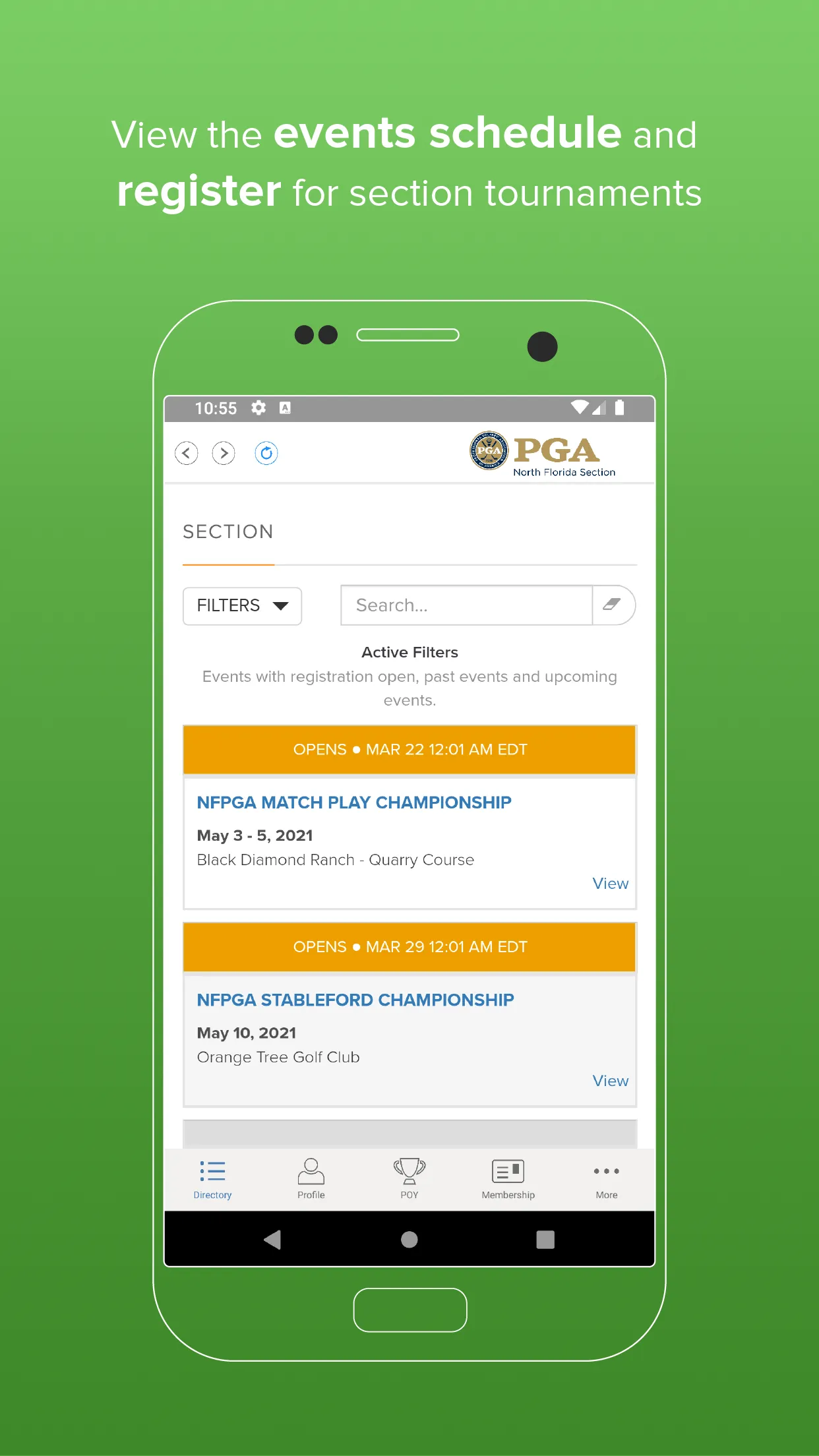 North Florida PGA Section | Indus Appstore | Screenshot