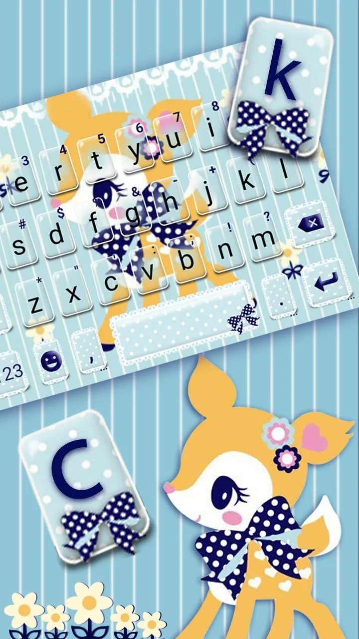 Cute Deer Bow Keyboard Theme | Indus Appstore | Screenshot