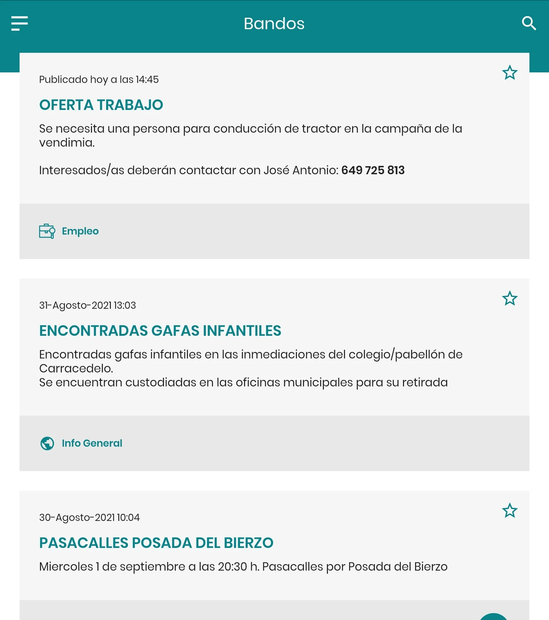 Carracedelo Informa | Indus Appstore | Screenshot