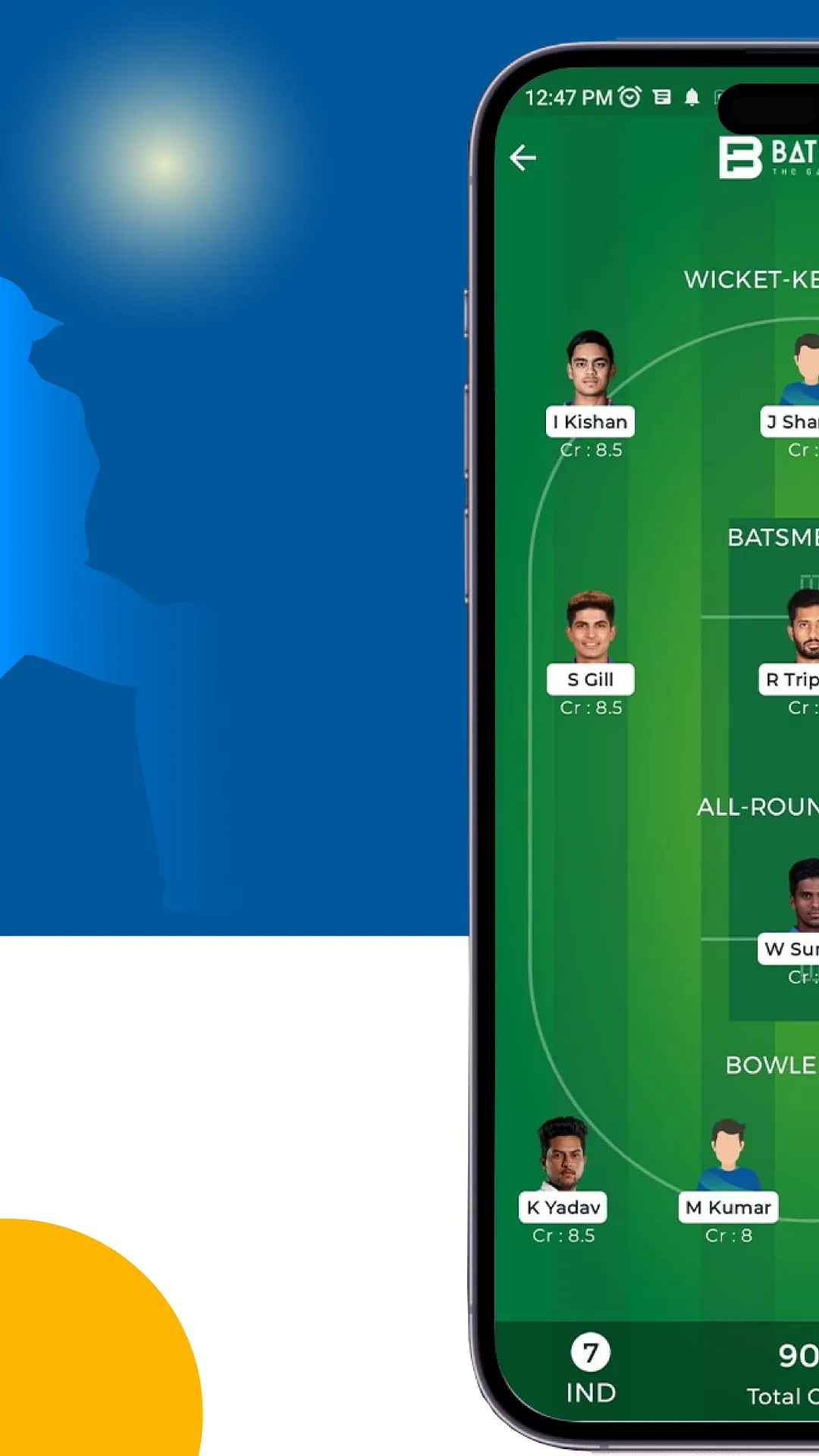 BatBall11: Fantasy Cricket App | Indus Appstore | Screenshot