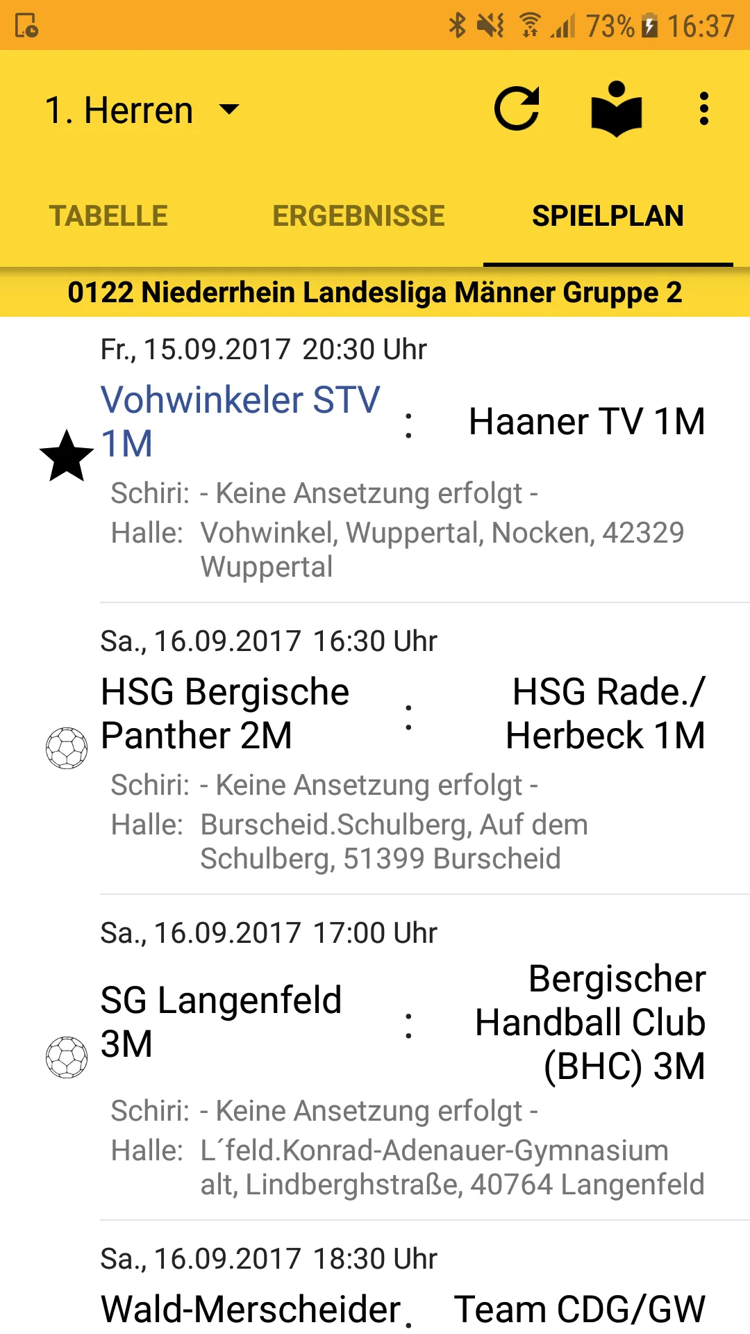 Vohwinkeler STV Handball | Indus Appstore | Screenshot