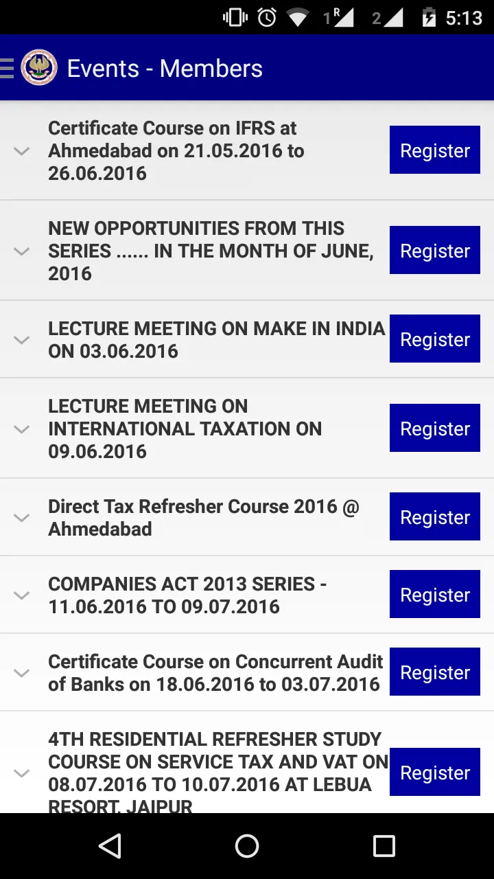 ICAI Ahmedabad | Indus Appstore | Screenshot