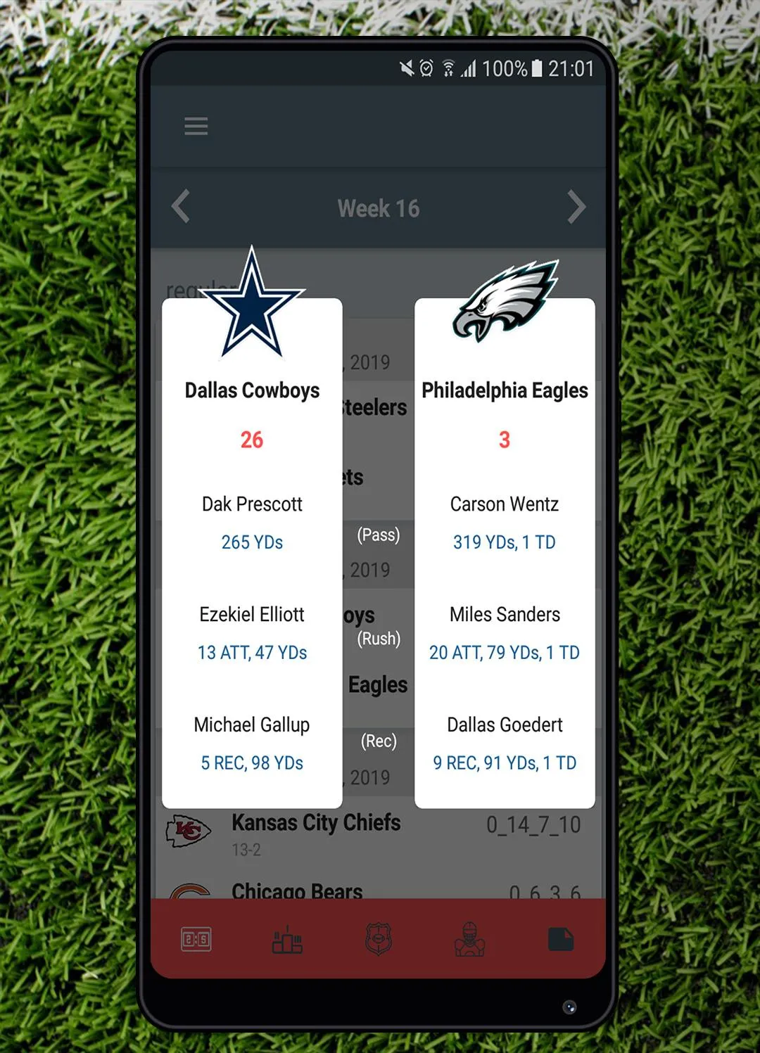 American Football NFL Stats, S | Indus Appstore | Screenshot