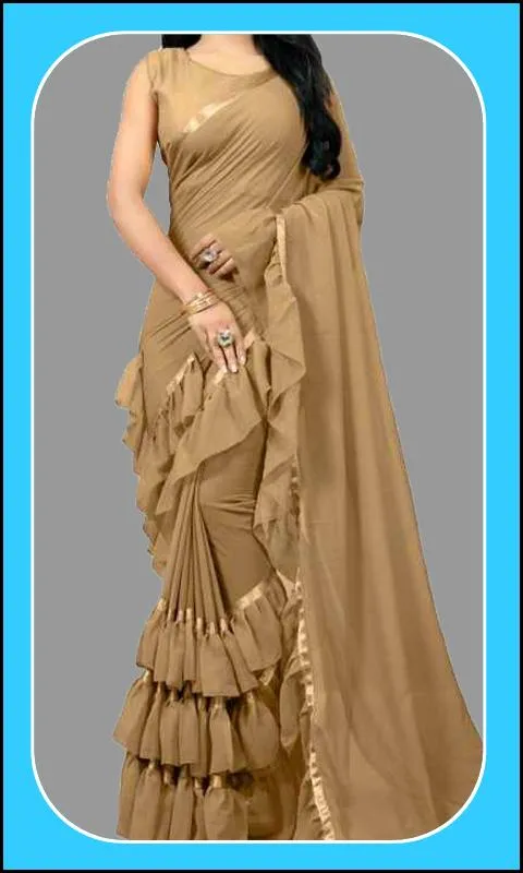 Women Fashion Ruffle Sarees | Indus Appstore | Screenshot