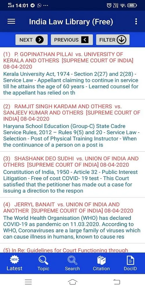 India law Library (Law App) | Indus Appstore | Screenshot