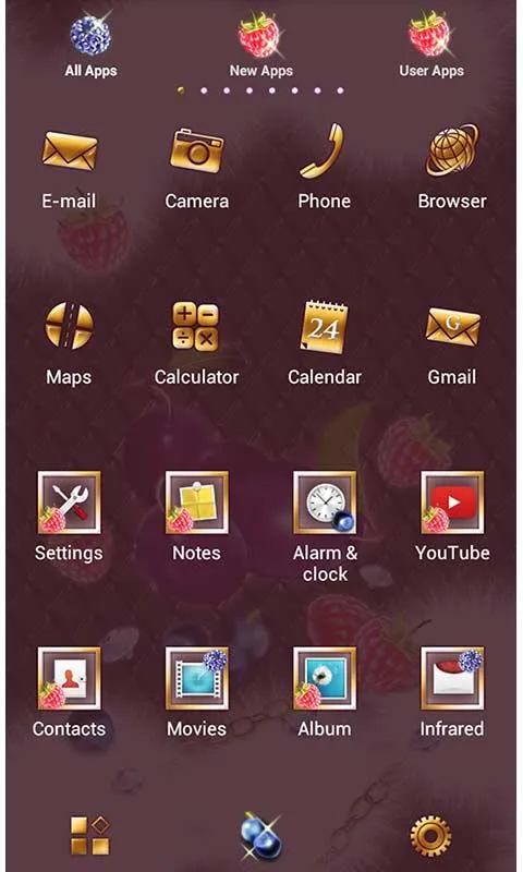 Girly Theme-Sparkle Fruits- | Indus Appstore | Screenshot