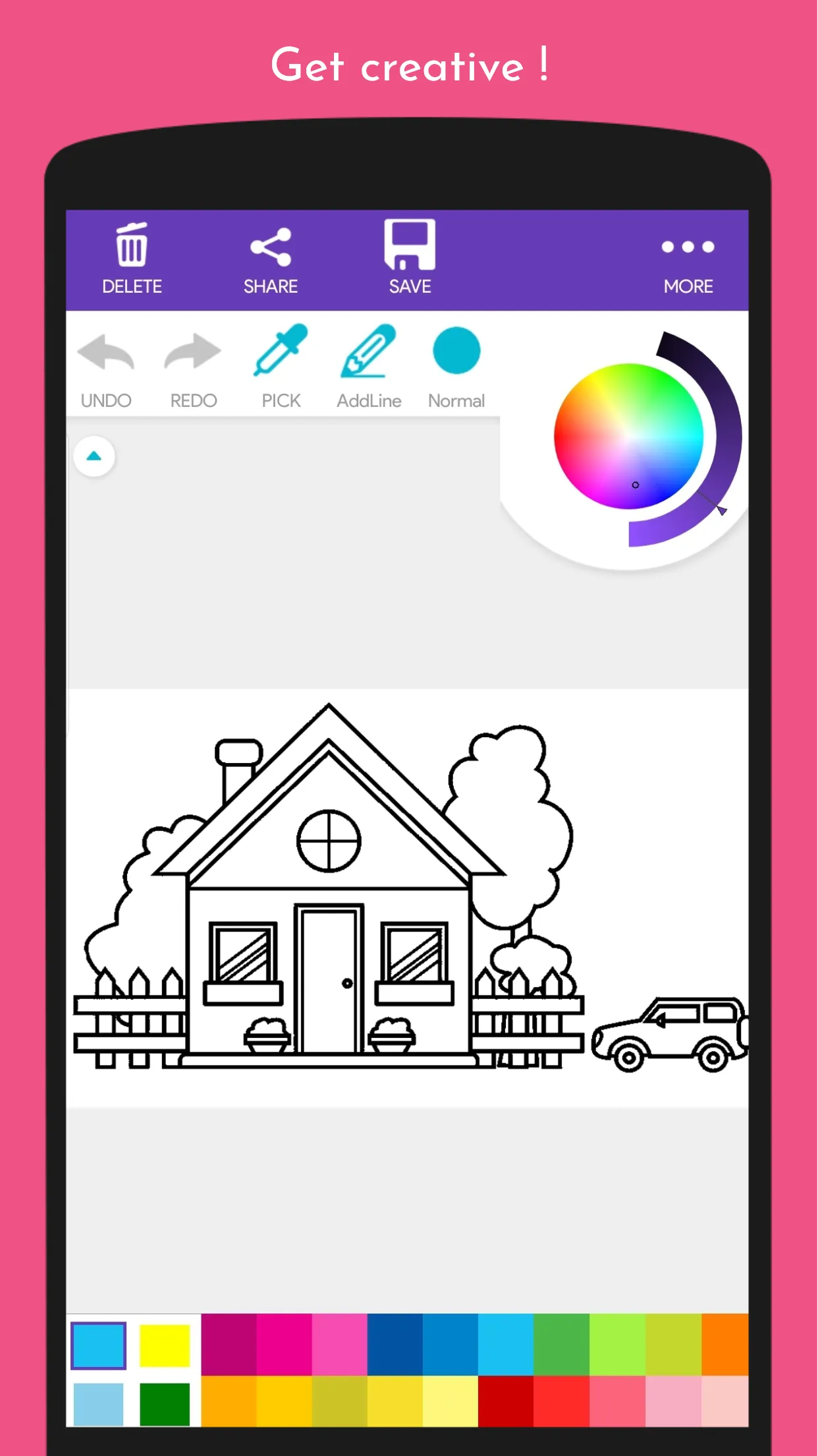 ColorFun: House Coloring Book | Indus Appstore | Screenshot