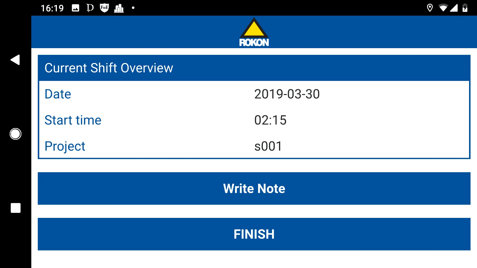 ROKON TimeSheet | Indus Appstore | Screenshot