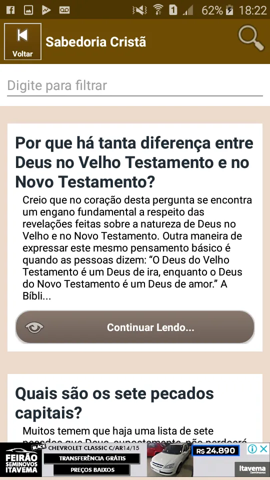 Sabedoria Cristã - Perguntas e | Indus Appstore | Screenshot