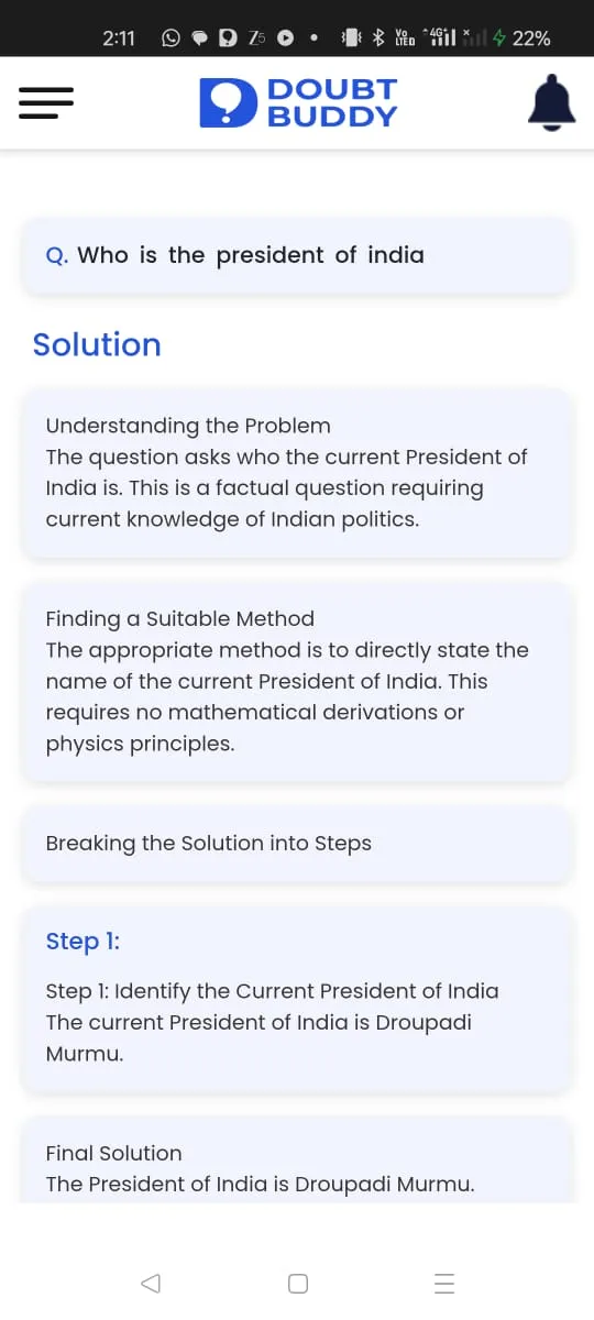 Doubt Buddy | Indus Appstore | Screenshot