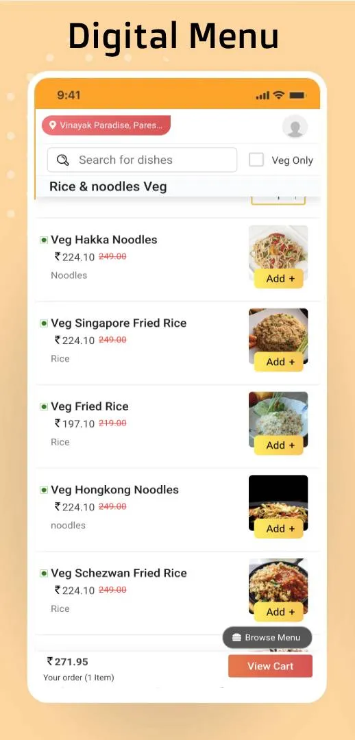 QRkey Food | Grocery Order | D | Indus Appstore | Screenshot