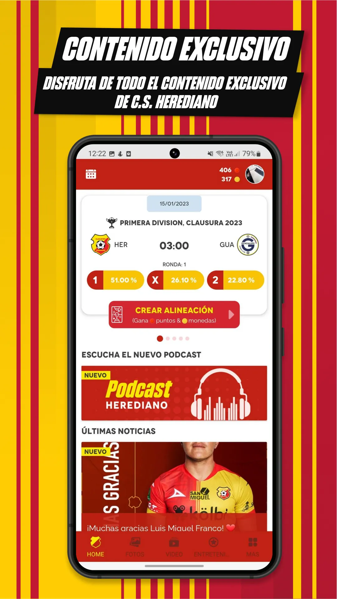 CS Herediano | Indus Appstore | Screenshot