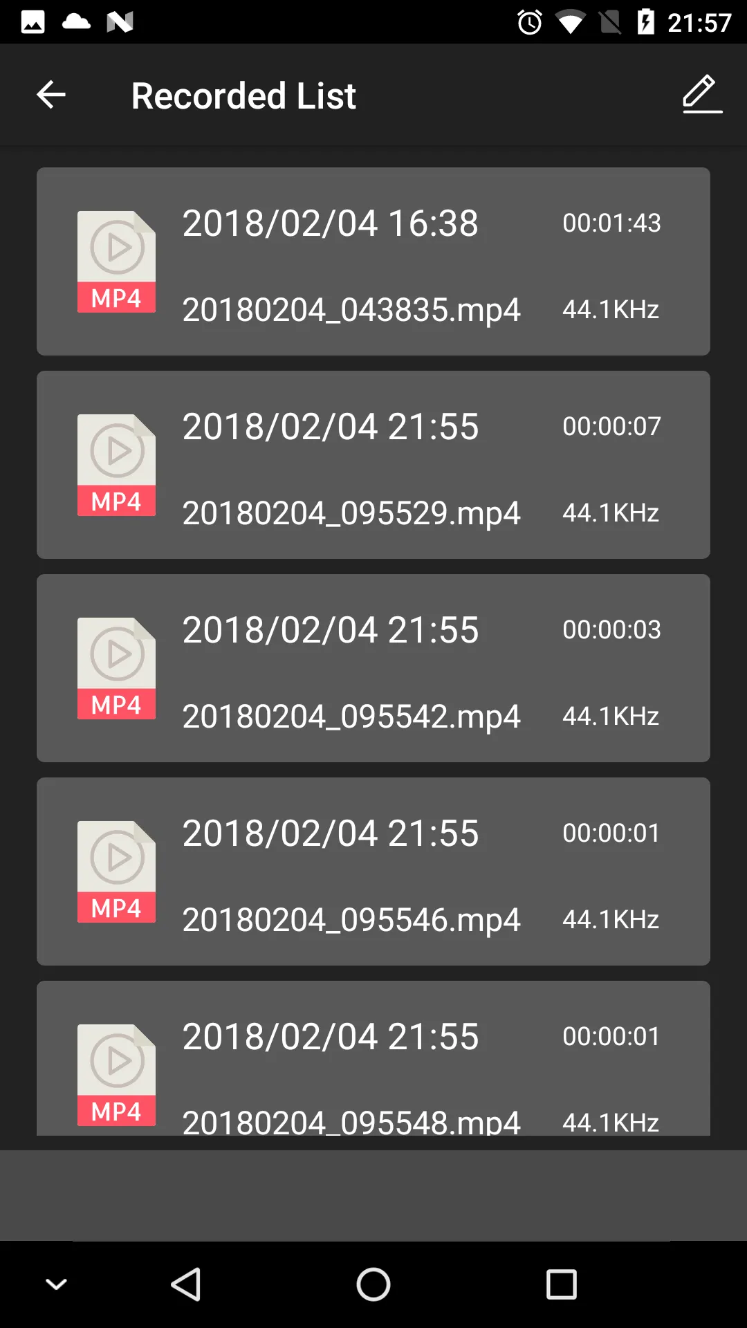 Voice Recorder (MP4 / WAVE) | Indus Appstore | Screenshot