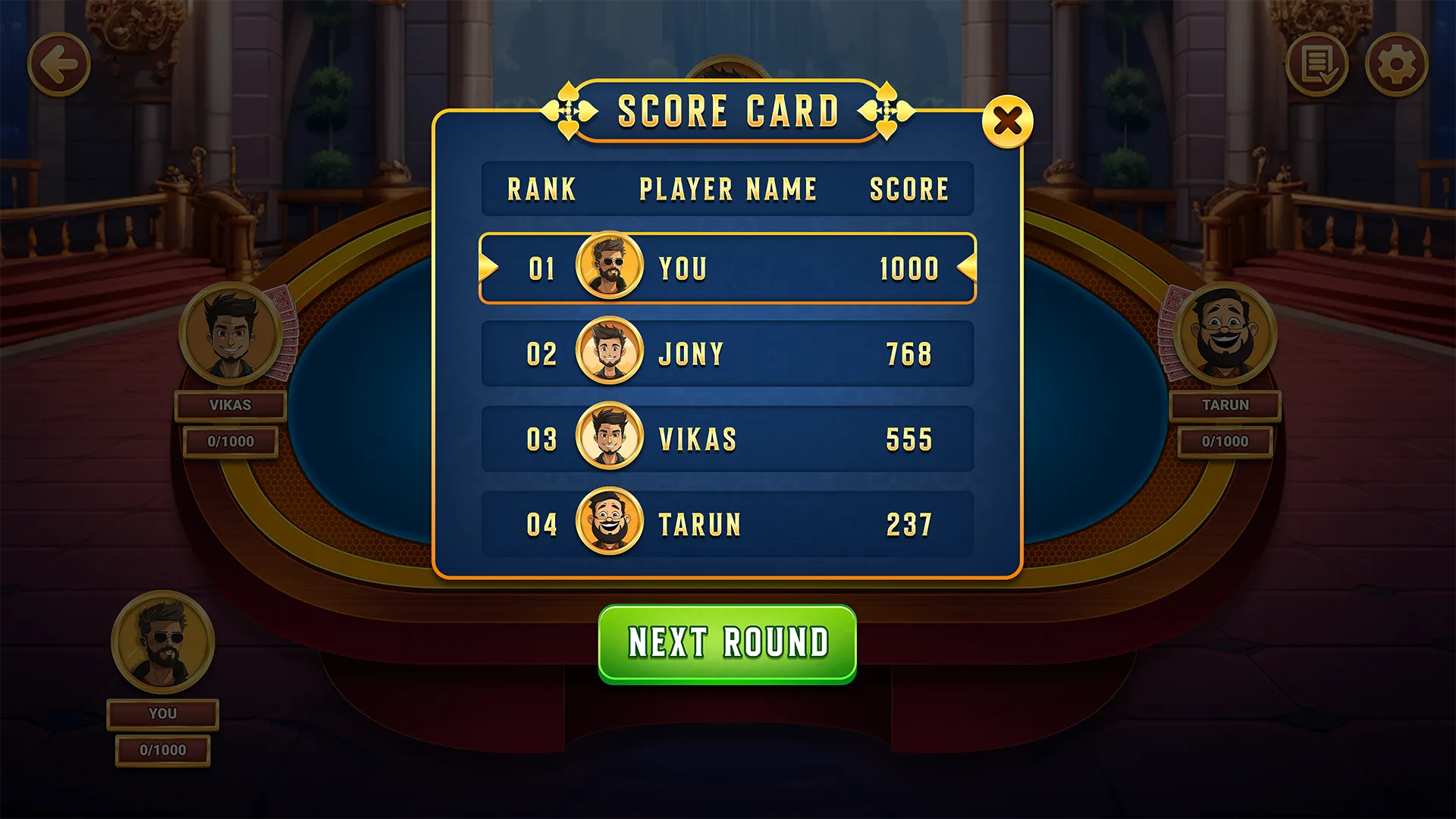 Hazari Royal 1000 Points Game | Indus Appstore | Screenshot