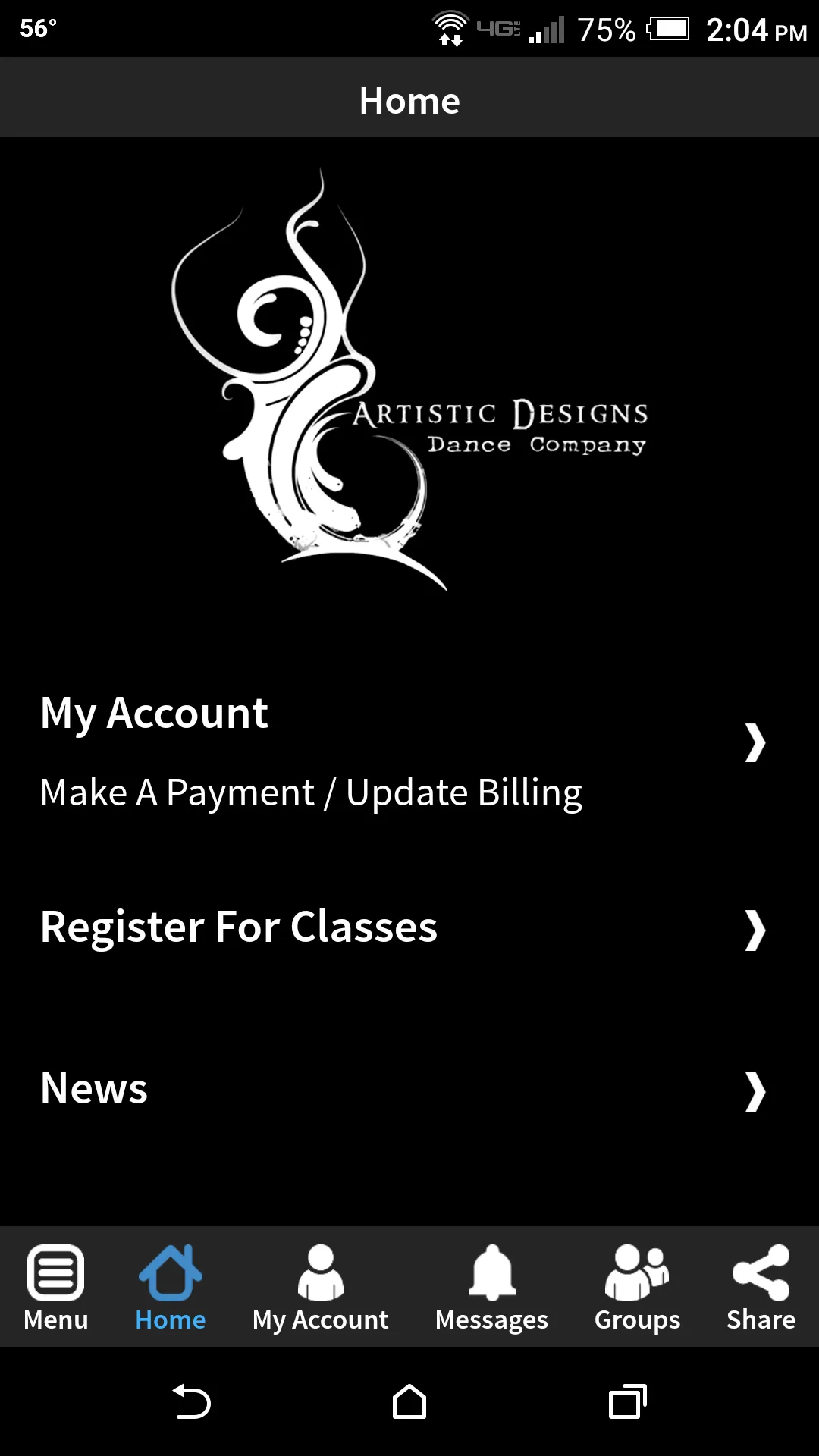 Artistic Designs Dance Company | Indus Appstore | Screenshot