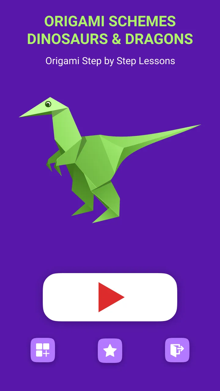 Origami Dinosaurs And Dragons | Indus Appstore | Screenshot