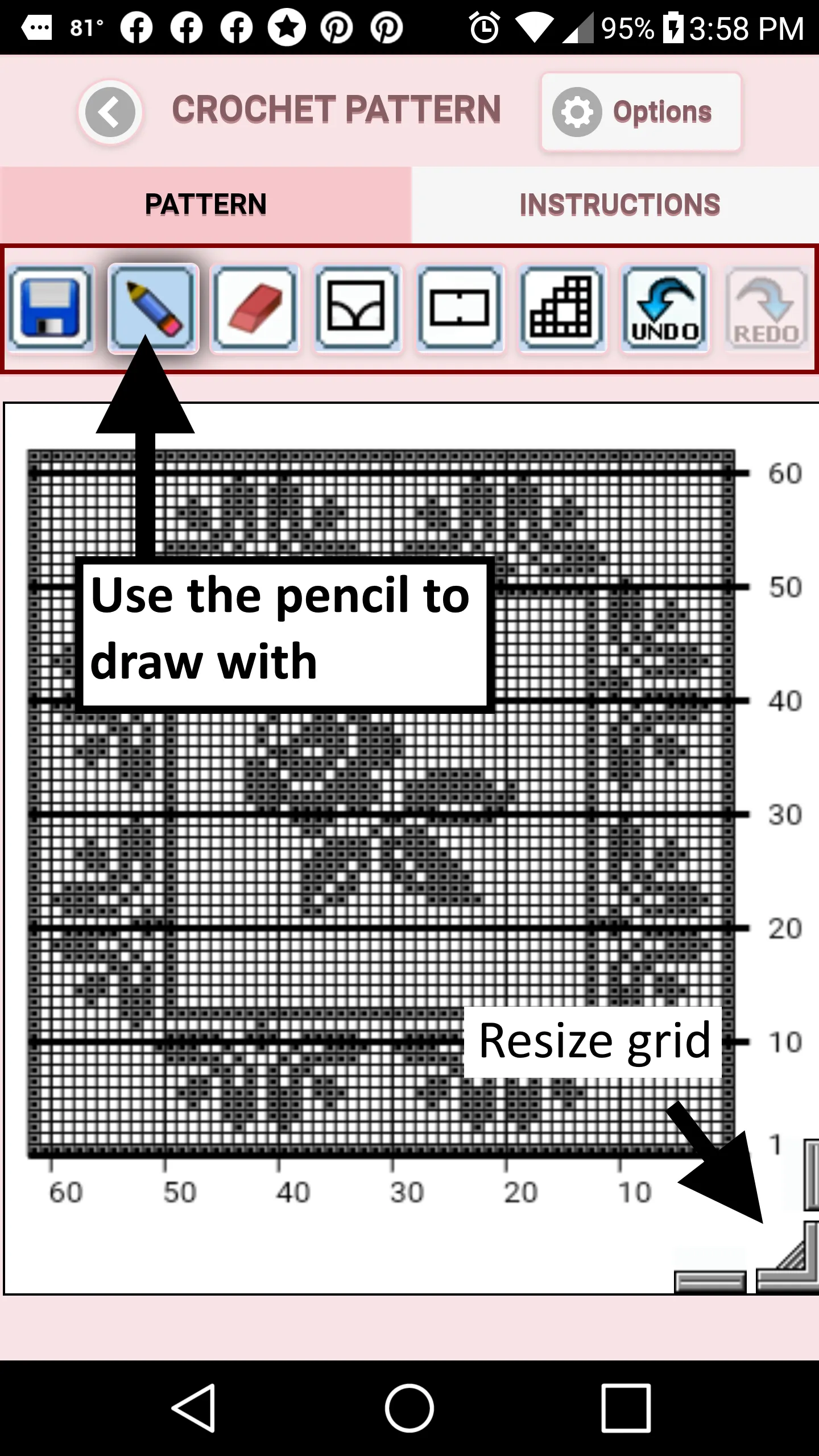 Filet Crochet Pattern Creator | Indus Appstore | Screenshot