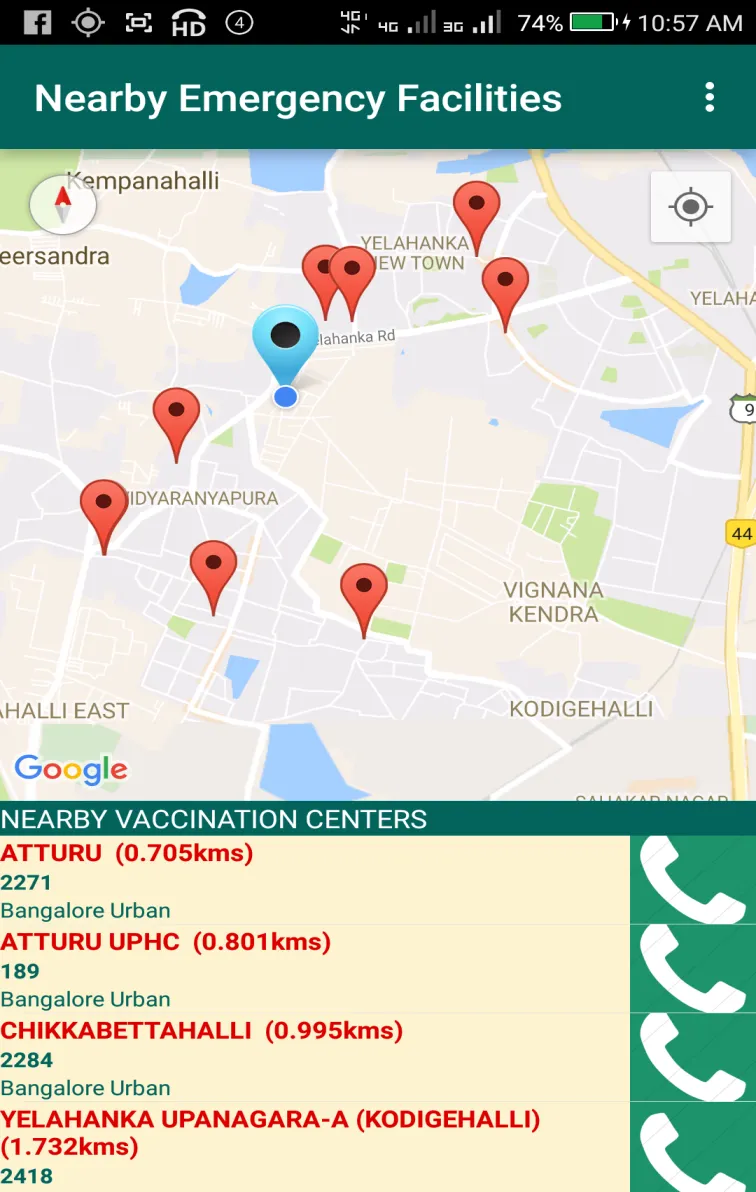 Nearby Services | Indus Appstore | Screenshot